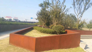 河西区街道耐候钢挡土墙